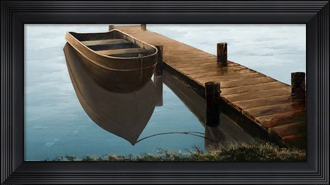 Framed Quiet Blue Morning Print