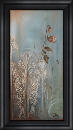 Framed Ornaments &amp; Roses I Print