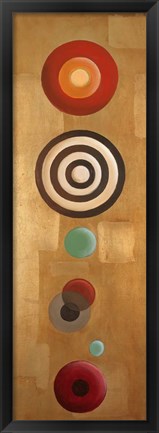 Framed Les Circles I Print