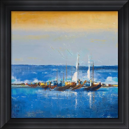 Framed Blue Ocean I Print
