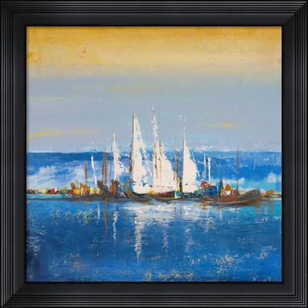 Framed Blue Ocean II Print