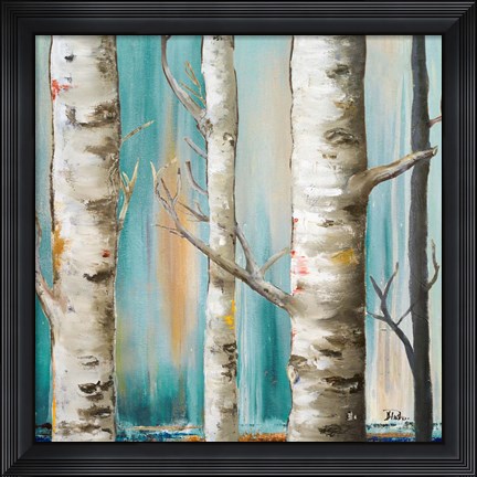 Framed Birch Forest I Print