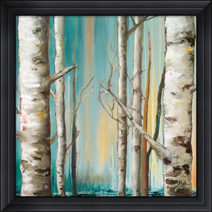 Framed Birch Forest II Print