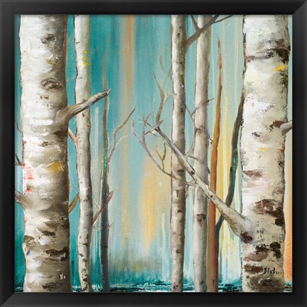 Framed Birch Forest II Print