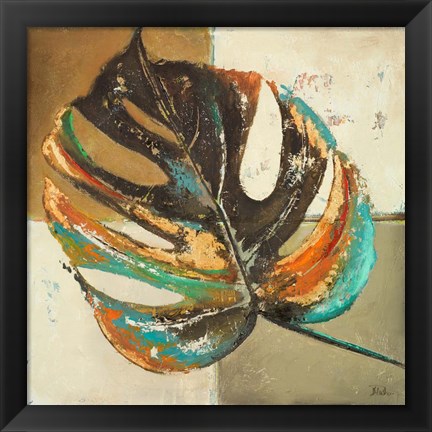 Framed Contemporary Leaves II Print