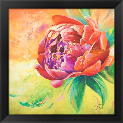 Framed Beautiful Bouquet of Peonies II Print