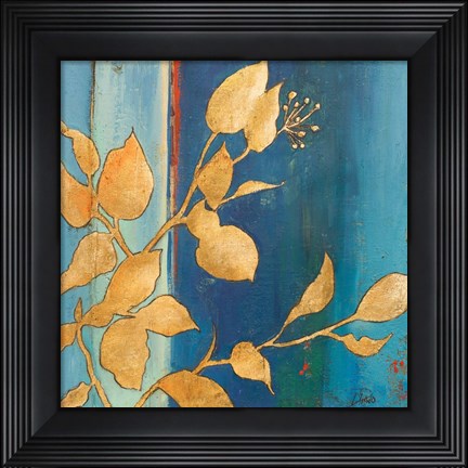 Framed Golden Blue I Print