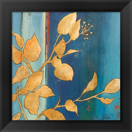 Framed Golden Blue I Print