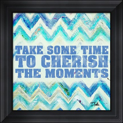 Framed Cherish The Moments Print