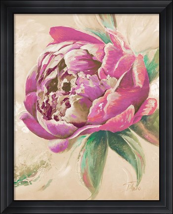 Framed Beautiful Bouquet of Peonies in Pink II Print
