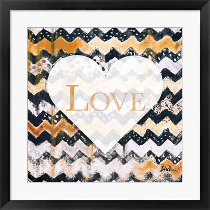 Framed Love Zig Zag Print