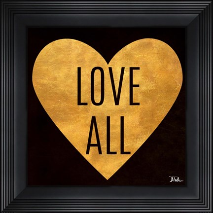 Framed Love and Live I Print