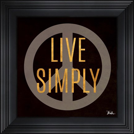 Framed Love and Live II Print