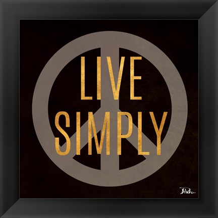 Framed Love and Live II Print