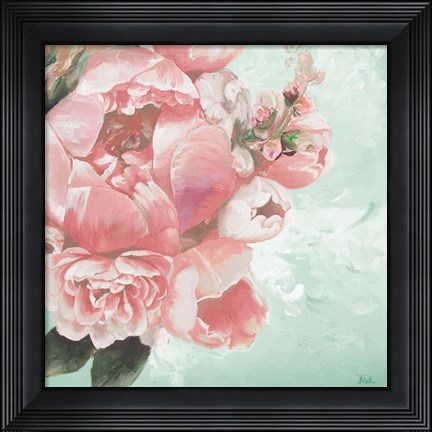 Framed Pink Peonies I Print