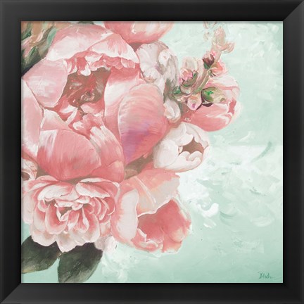 Framed Pink Peonies I Print