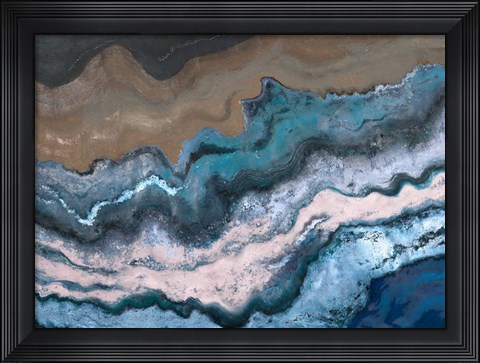 Framed Blue Tierra Print