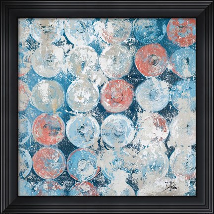 Framed Antique Decorative Circles Print