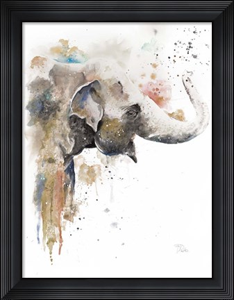Framed Water Elephant Print