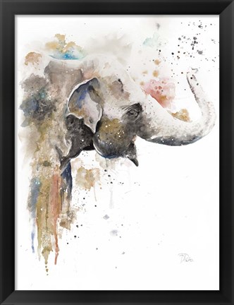Framed Water Elephant Print