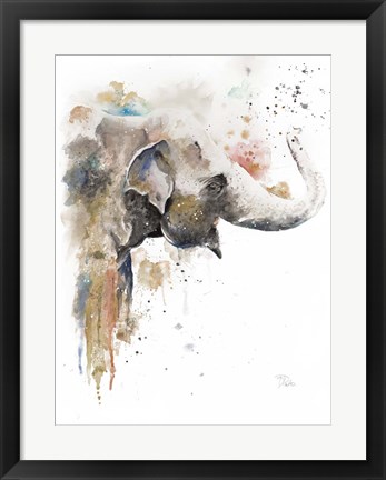 Framed Water Elephant Print