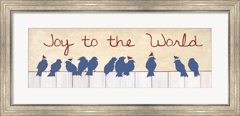 Framed Joy To The World Birds Print