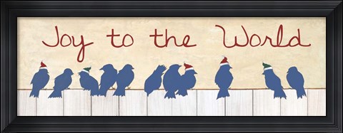 Framed Joy To The World Birds Print