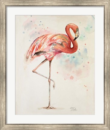 Framed Flamingo II Print