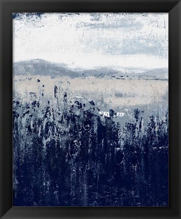 Framed Indigo Contemporary I Print