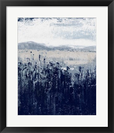 Framed Indigo Contemporary I Print