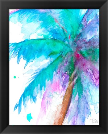 Framed Colorful Tropics I Print