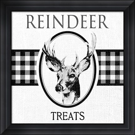 Framed Reindeer Treats Print