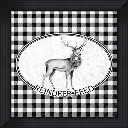 Framed Reindeer Feed Print