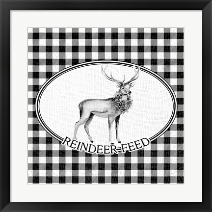 Framed Reindeer Feed Print