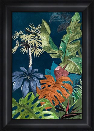 Framed Navy Selva I Print