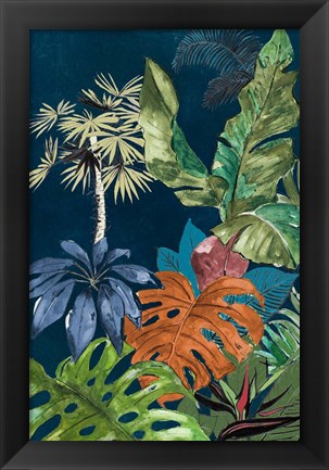 Framed Navy Selva I Print