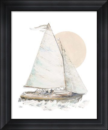 Framed Quiet Sailboat Print