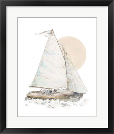 Framed Quiet Sailboat Print