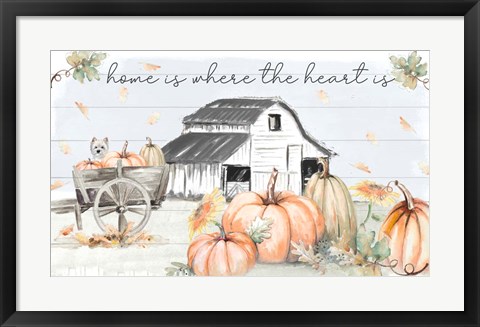 Framed Pumpkin Barn Print