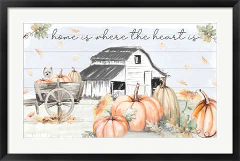 Framed Pumpkin Barn Print