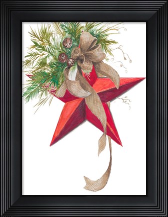 Framed Christmas Star Print