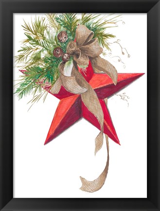 Framed Christmas Star Print