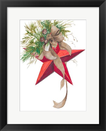 Framed Christmas Star Print