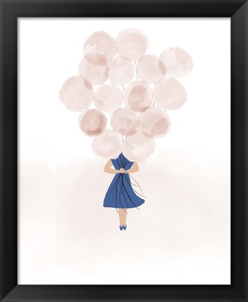 Framed Balloon Gal Print