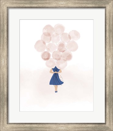 Framed Balloon Gal Print
