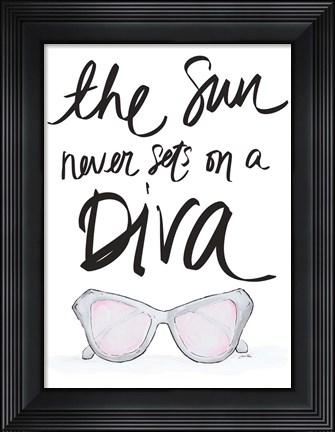 Framed Sun Never Sets Print