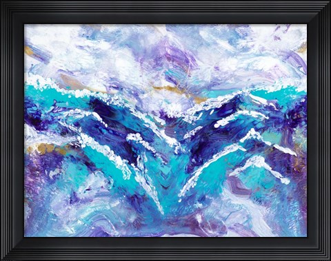 Framed Ocean Waves Print
