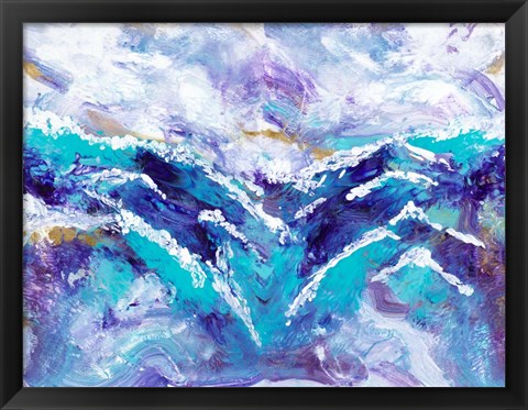 Framed Ocean Waves Print