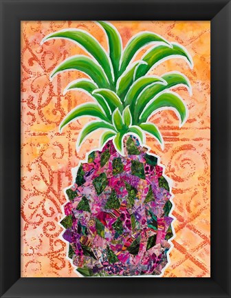 Framed Pineapple Collage II Print