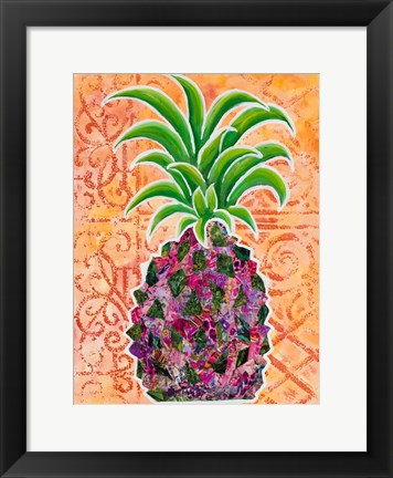 Framed Pineapple Collage II Print